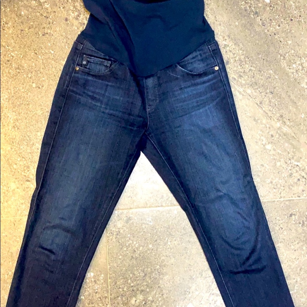 AG dark wash maternity jean size 27